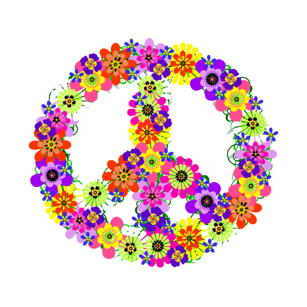 Peace Sign Floral by mistflower