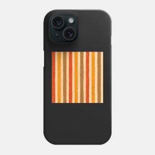 Textured earth coloured vertical stripes, organic lines Phone Case