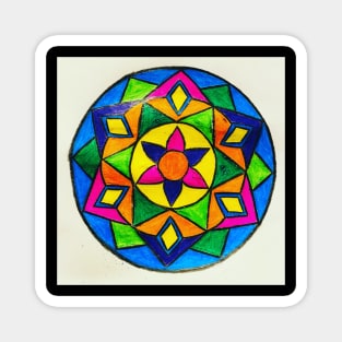 Colorful mandala Magnet