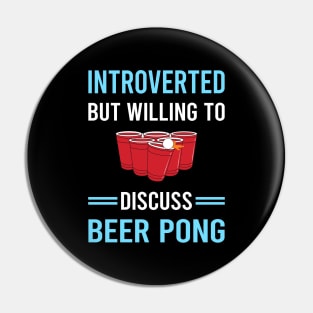 Introverted Beer Pong Pin