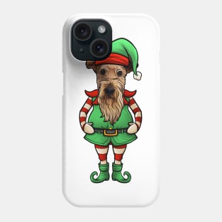 Airedale Terrier Christmas Elf Phone Case