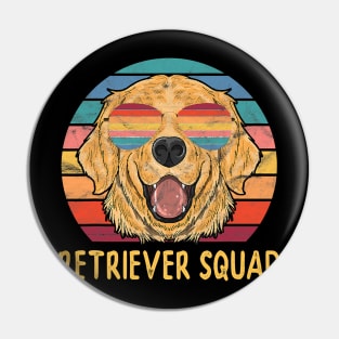 Golden Retriever Dog Squad Retriever Squads Pin