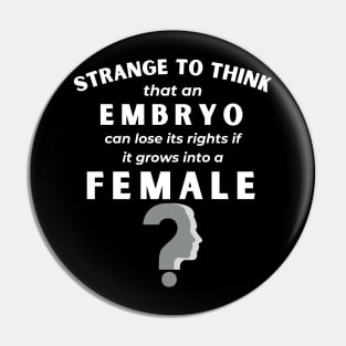 Strange to Think  Body Autonomy Women's Power Pin