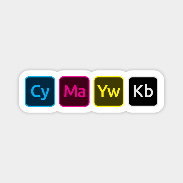 CMYK Magnet by erinpriest