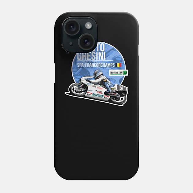 Fausto Gresini 1985 Spa Phone Case by lavonneroberson