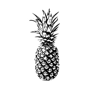 Pineapple in black and white T-Shirt