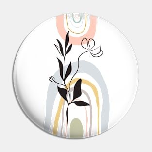 Abstract flower Pin