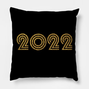 2022 Birth Year Glitter Effect Pillow