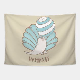 Namaste seal Tapestry