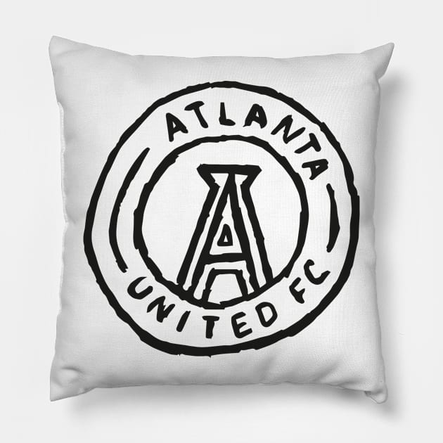 Atlanta Uniteeed fc 08 Pillow by Very Simple Graph