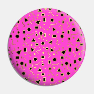 Pretty In Pink Mod Shapes Pin