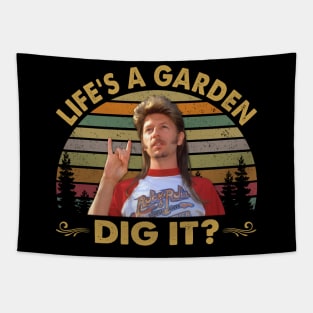 Men Vintage Life's A Garden Did It Tapestry