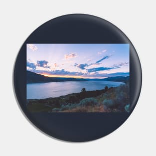 Okanagan Lake Sunset View Pin