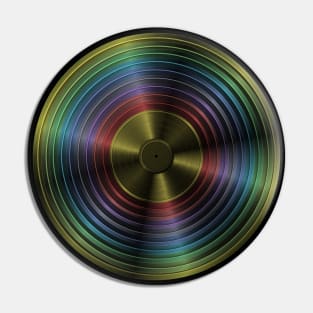 Rainbow Record Pin