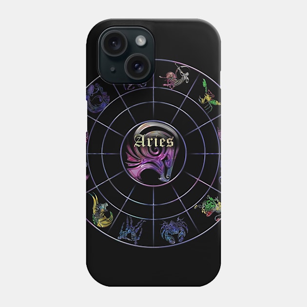 New zodiac 12 in 1 - Aries Phone Case by INDONESIA68