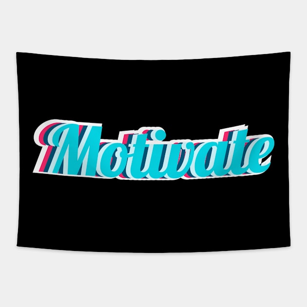 motivate Tapestry by FIFTY CLOTH