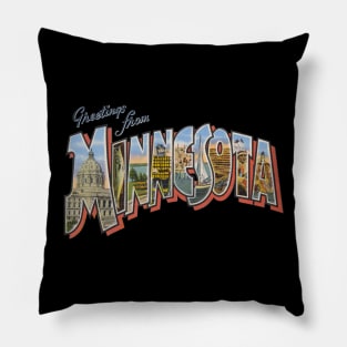 Greetings from minnesota Pillow