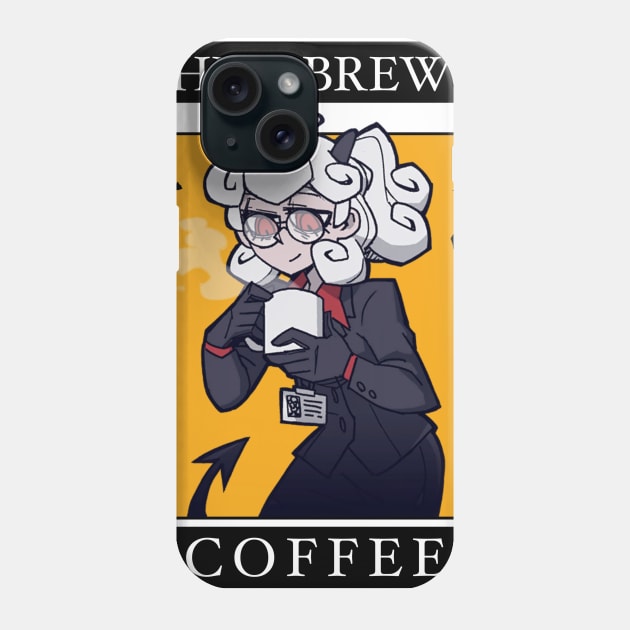 Hellbrew Coffee (Helltaker) Pandemonica Tired Demon Phone Case by Nyakuro