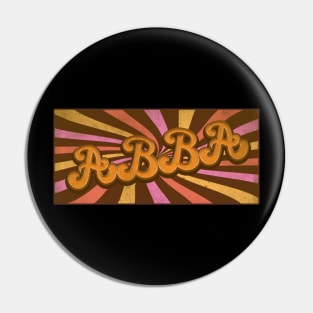 Groovy Groovy Retro A B B A Pin