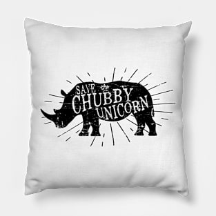 Save the Chubby Unicorn Pillow