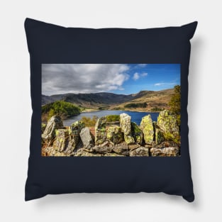 Haweswater Reservoir And Stone Wall Pillow