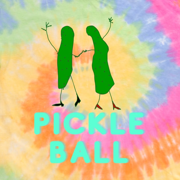 Pickle, Pickleball, Ball, Dancing, Funny T-Shirt, Funny Tee, Badly Drawn, Bad Drawing by Badly Drawn Design