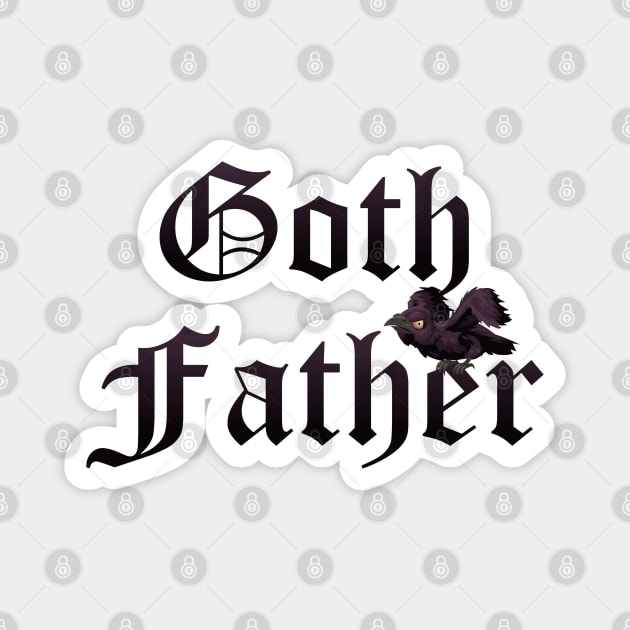 Goth Father with Raven Magnet by HolidayBug
