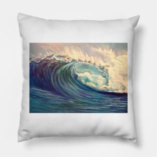 Hawaiian North Shore Wave Pillow