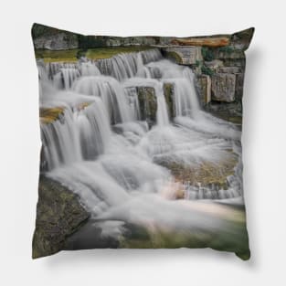 SCENERY 25 - Fresh Waterfall Landscape Nature Cliff Pillow