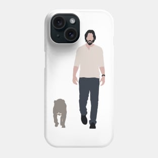 John Wick and dog Phone Case