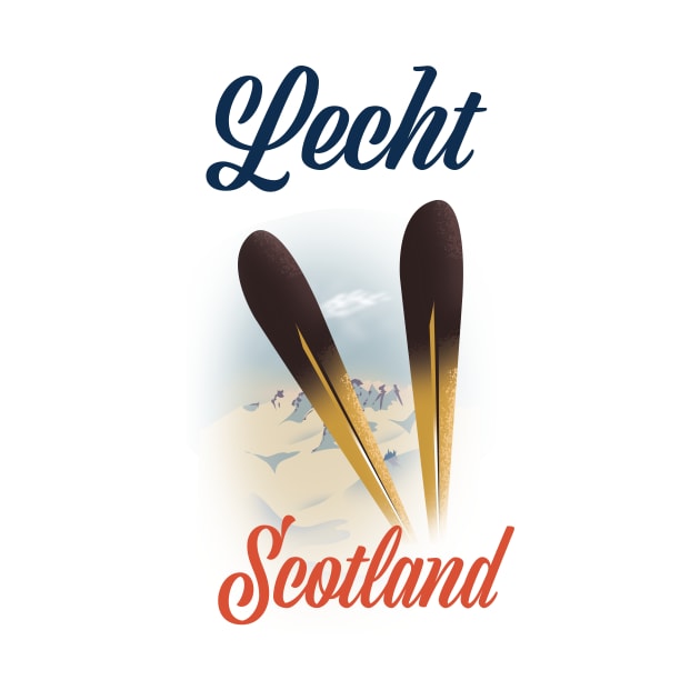 Lecht Scotland Ski poster by nickemporium1