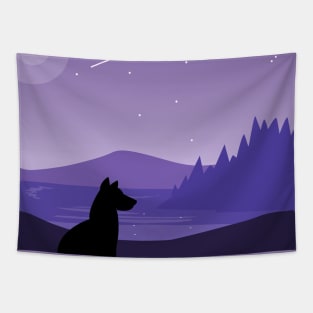 All You Need Is A Dog And A Lake Tapestry