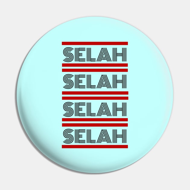 Selah | Christian Typography Pin by All Things Gospel