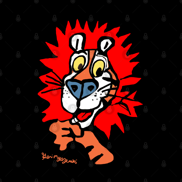 Tony The Tiger Frosted Flakes Mascot by TheArtQueenOfMichigan 