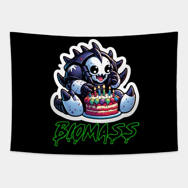 Tyranid Biomass Birthday Cake Tapestry by OddHouse