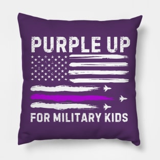 PURPLE UP FOR MILITARY KIDS Pillow