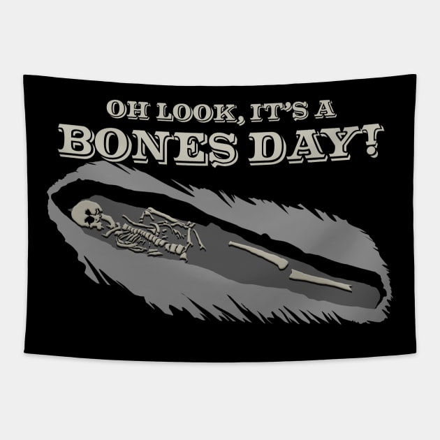 Bones Day Tapestry by rexthinks