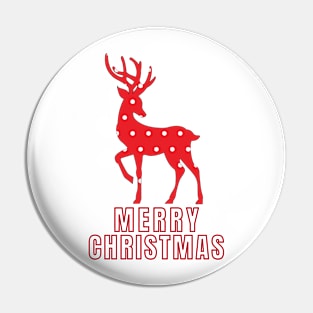 Reindeer Christmas Pin