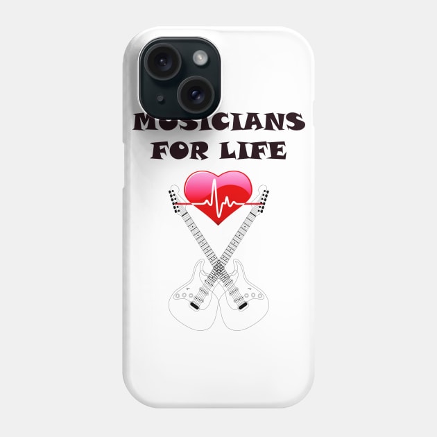 MUSICIANS FOR LIFE Phone Case by DESIGNSBY101