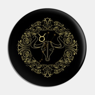 Zodiac Sign Taurus Pin