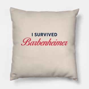 I survived Barbenheimer Pillow