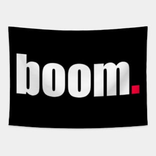 'Boom' Contemporary Design Text Slogan Tapestry