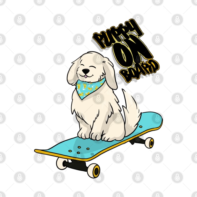 Puppy on board by X-TrashPanda