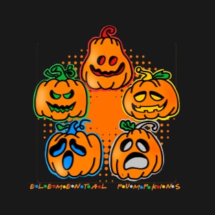 Elemental Pumpkins Comic T-Shirt
