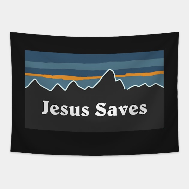 Jesus Saves Tapestry by mansinone3