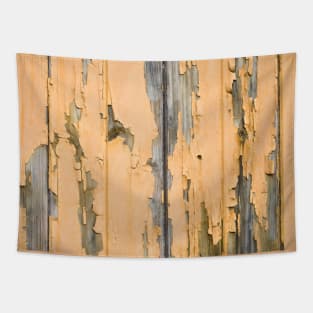Peeling paint from a wooden texture Tapestry