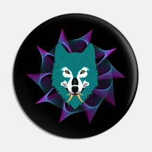 Wild Wolf Head Killer New Pin