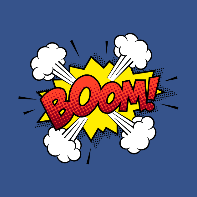 Boom Comic Book Text by JunkyDotCom