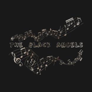 Musical Notes Vintage - The Black Angels T-Shirt