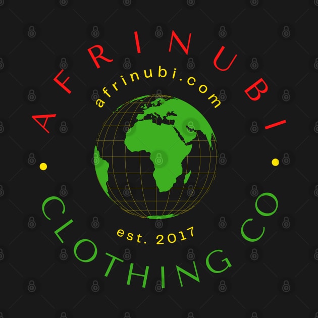 Afrinubi Clothing Company Logo - Rastafari Colors by Afrinubi™